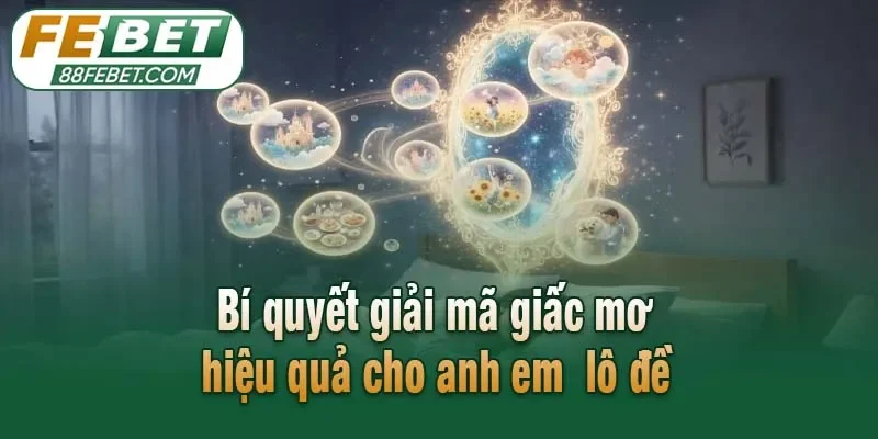 Bí quyết giải mã giấc mơ hiệu quả cho anh em  lô đề